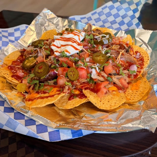 Kalua Pig Nachos Plate.