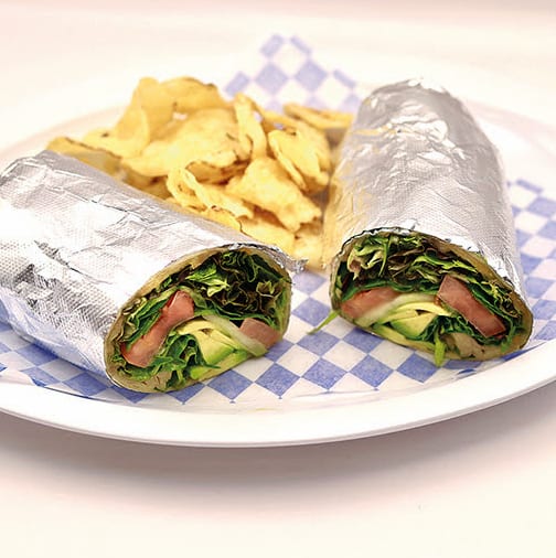 Avocado Veggie Wrap.
