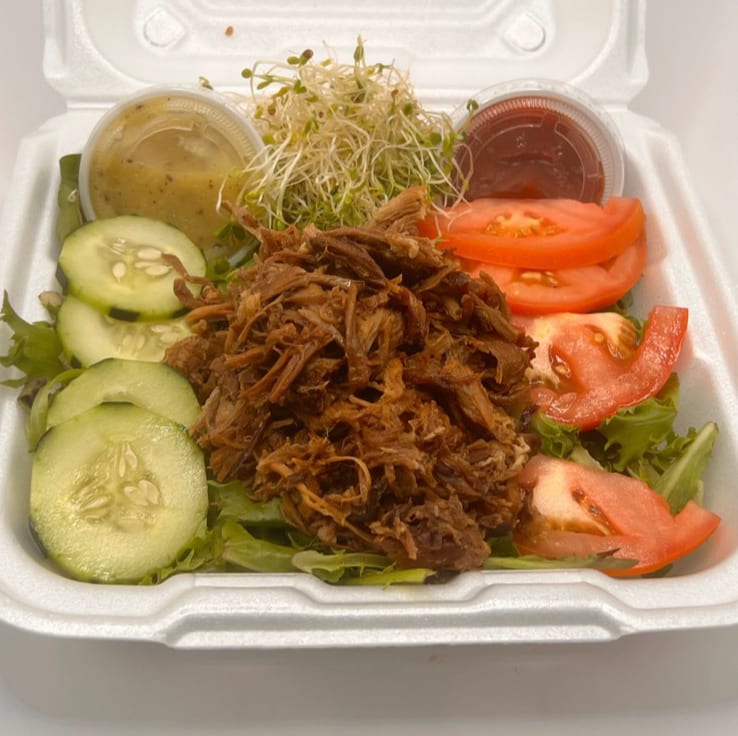 Pig on Grass Plate.