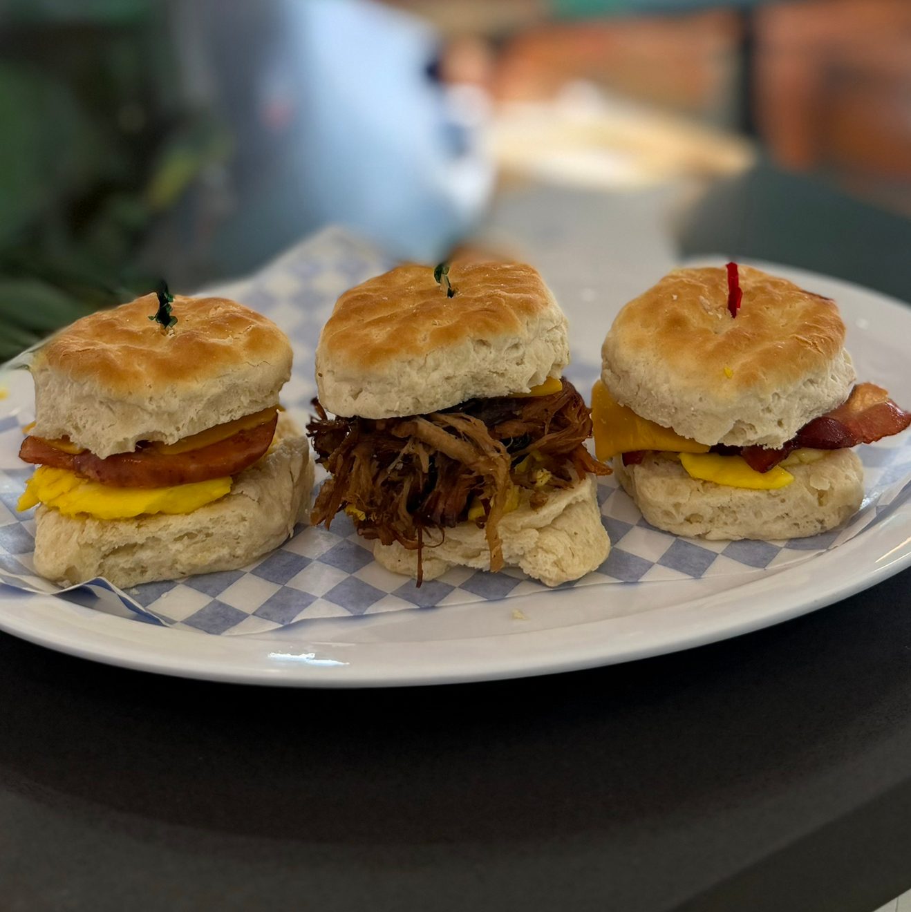 Biscuits Slider Trio.