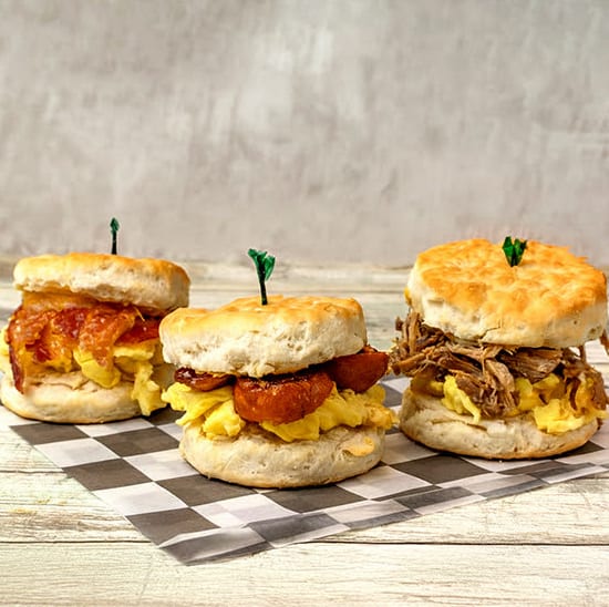 Biscuits Slider Trio.