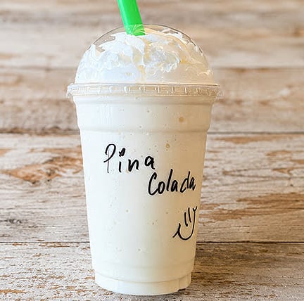 Pina Colada Milkshake.