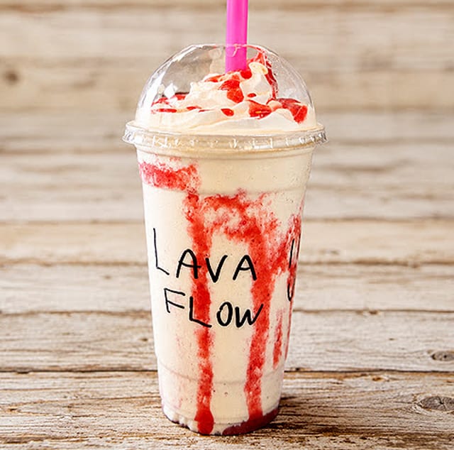 Lava Flow Milkshake.