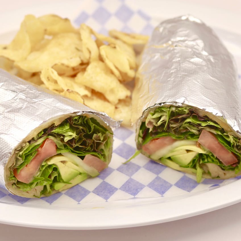 Avocado Veggie Wrap.