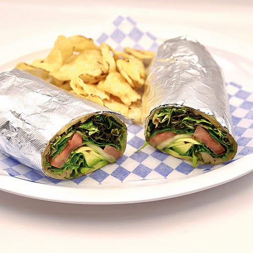 Avocado Veggie Wrap.