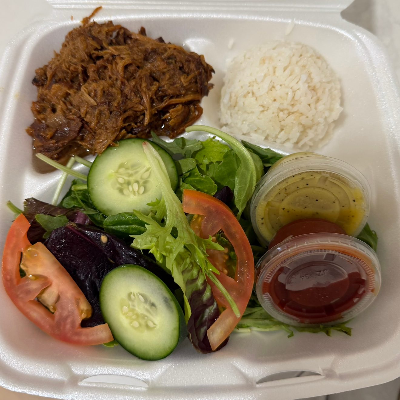 Pork Plate Lunch.