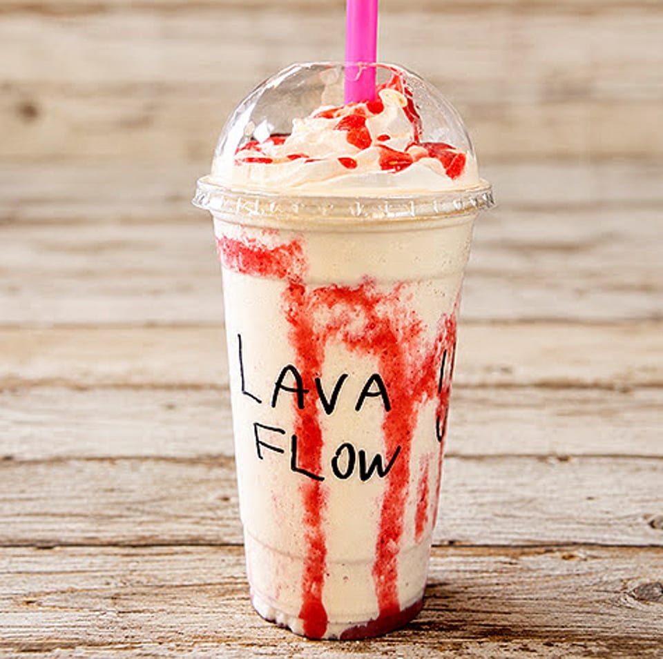 Lava Flow Milkshake.
