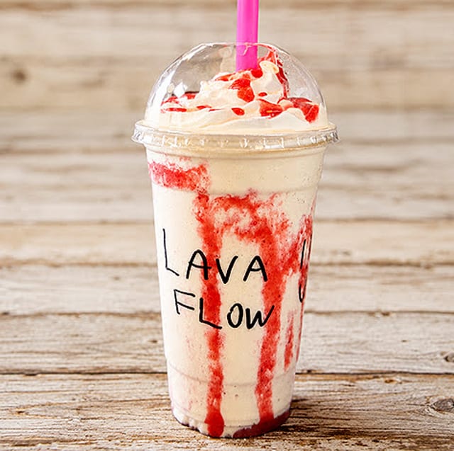 Lava Flow Milkshake.