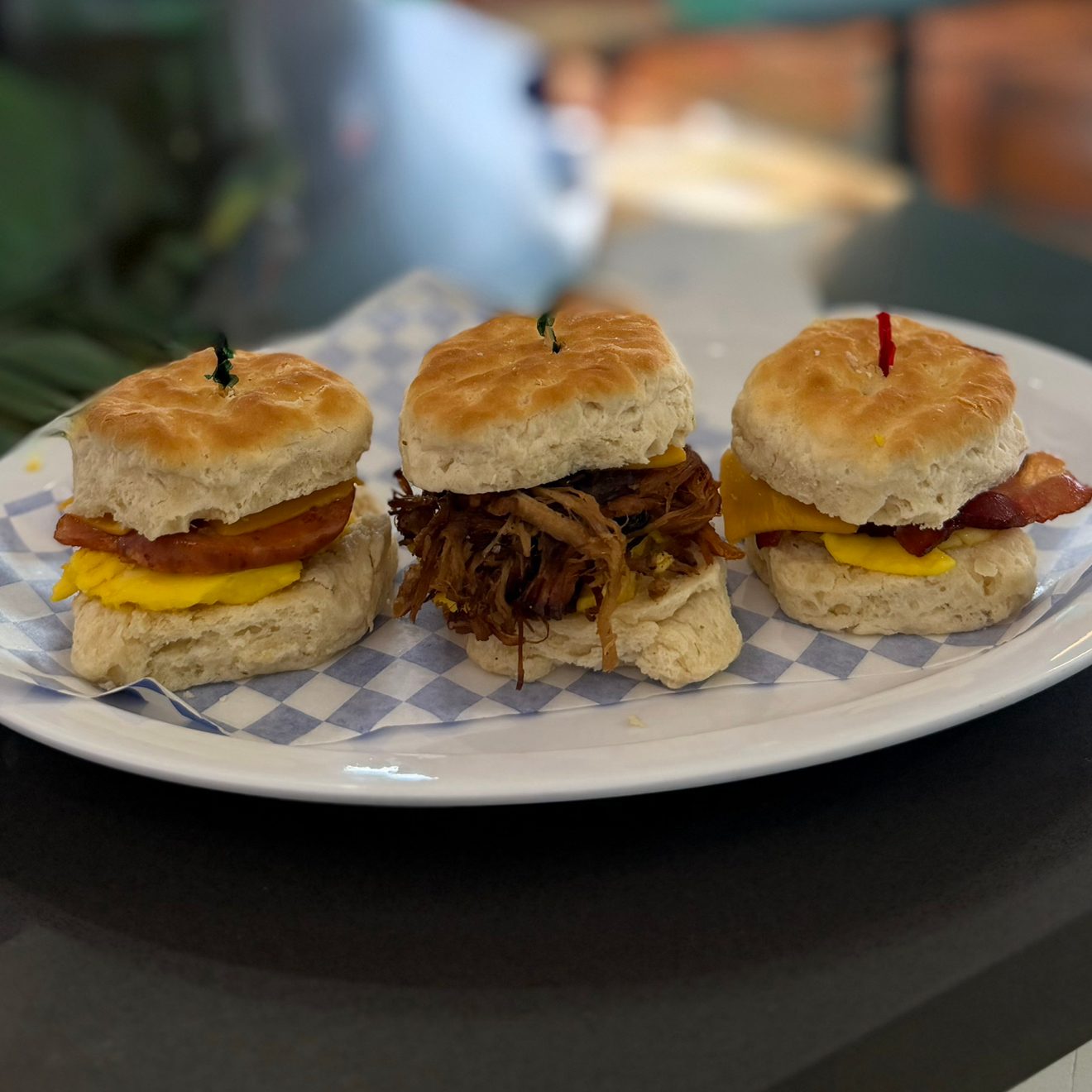 Biscuits Slider Trio.
