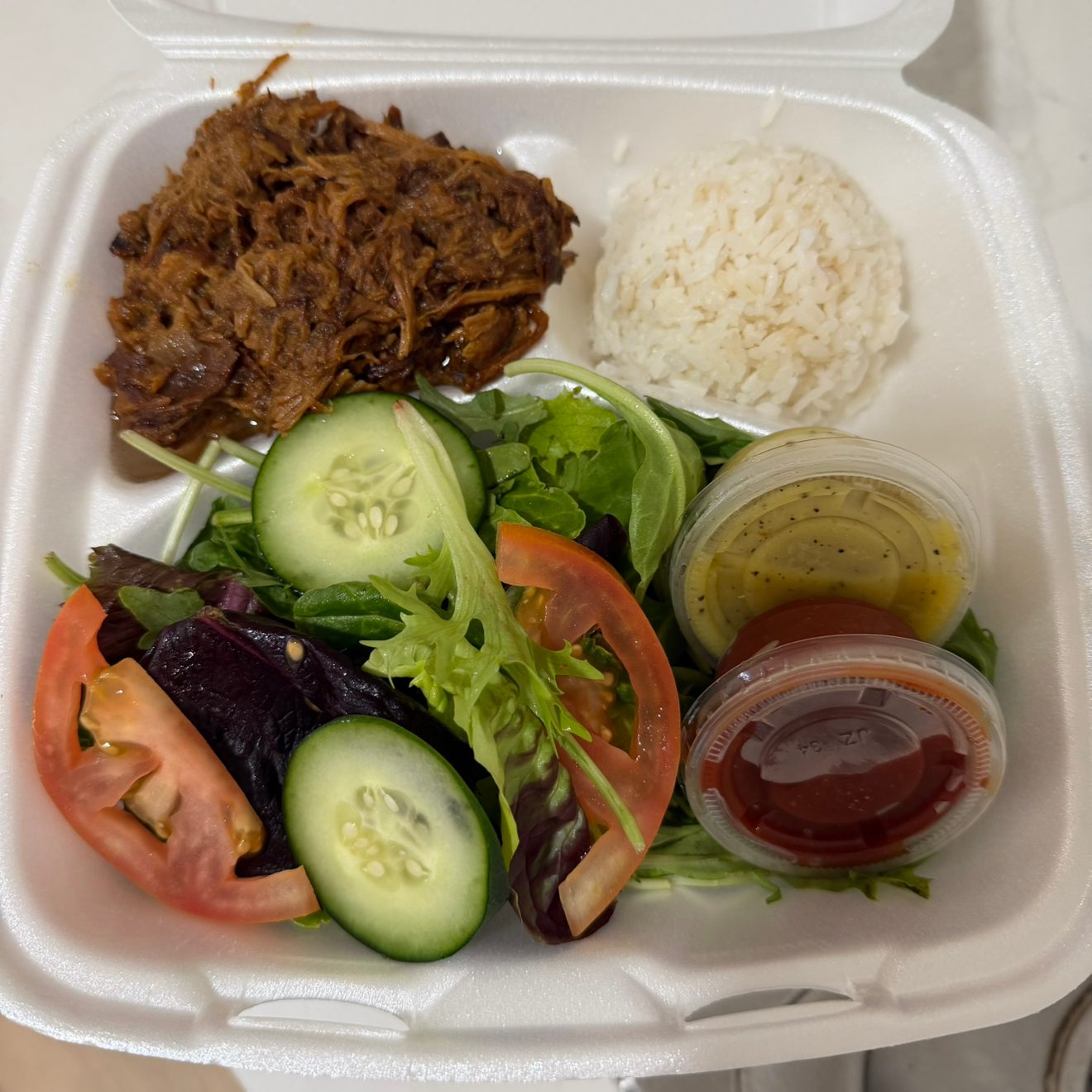Pork Plate Lunch.