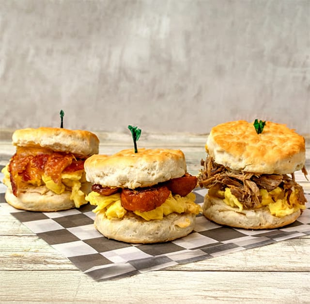 Biscuits Slider Trio.