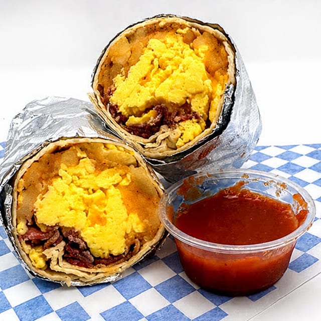Queens Bomber (Breakfast Burrito).