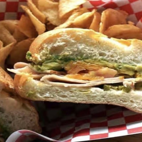 Turkey Avocado Melt Sandwich.