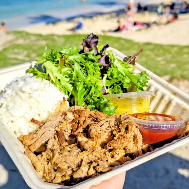 Pork Plate Lunch.