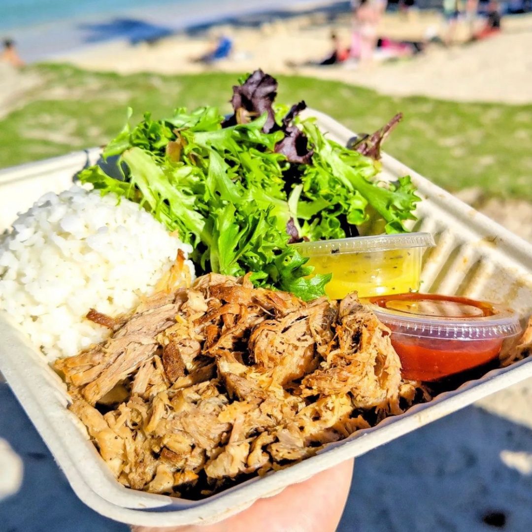 Pork Plate Lunch.