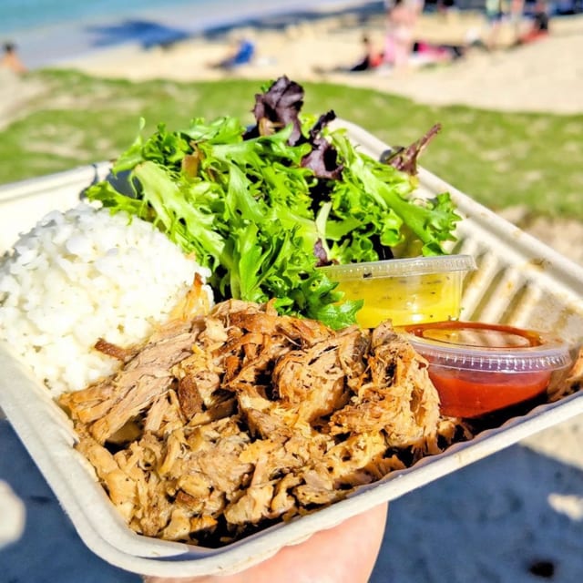 Pork Plate Lunch.