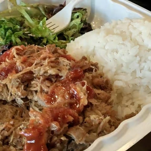 Pig on Grass Plate.