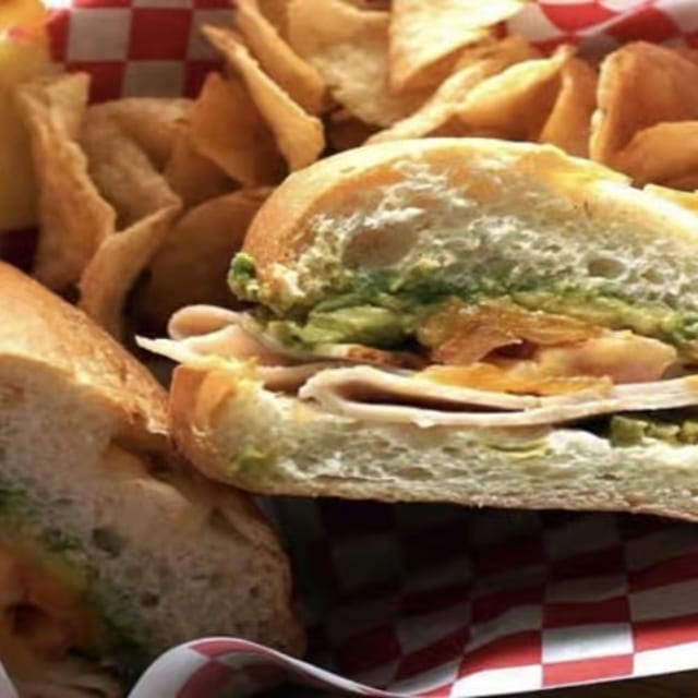 Turkey Avocado Melt Sandwich.