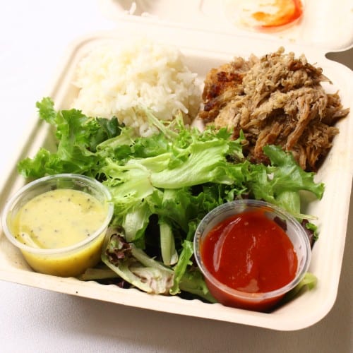 Pork Plate Lunch.