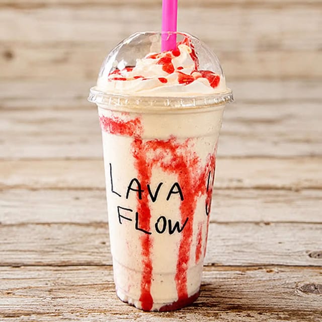 Lava Flow Milkshake.